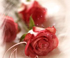 Поздравительная открытка с розами - с юбилеем