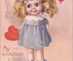 Валентинка с признанием в любви - день Святого Валентина
