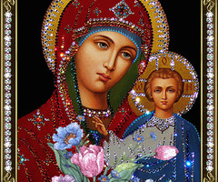 Икона Казанской Божьей Матери - на православные праздники
